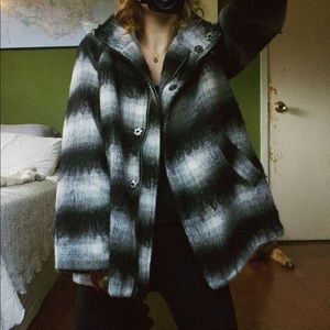 Black and white coat